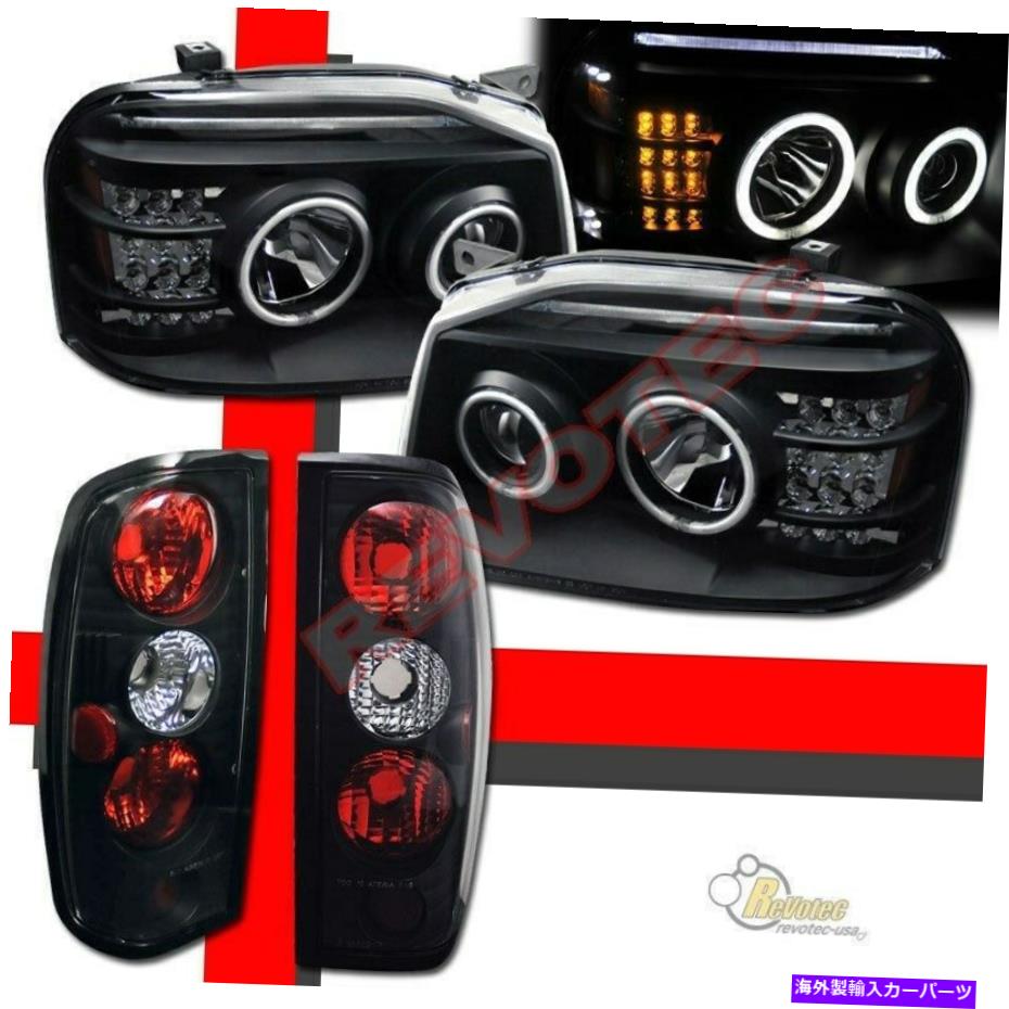 USヘッドライト 01-04日産フロンティアのためのデュアルG3 Halo LEDプロジェクターヘッドライト＆テールライト Dual G3 Halo LED Projector Headlights & Tail Lights For 01-04 Nissan Frontier【並行輸入品】 61,191円