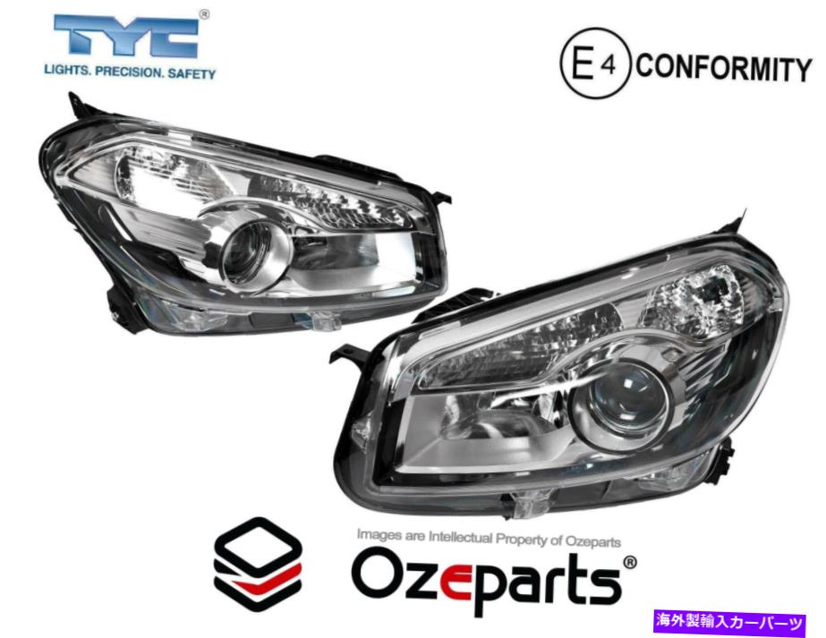 USヘッドライト 設定ペアLH + RHヘッドライトランプNonsan Dualis J10 S2 2010~2014 Set Pair LH+RH Head Light Lamp Non Xenon Type For Nissan Dualis J10 s2 2010~2014【並行輸入品】
