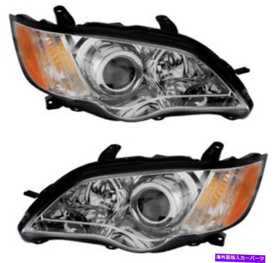 USヘッドライト ヘッドライトヘッドライトアセンブリW /電球新ペアは2008-2009 Subaru Outback Headlights Headlight Assembly w/Bulb NEW Pair Set for 2008-2009 Subaru Outback【並行輸入品】