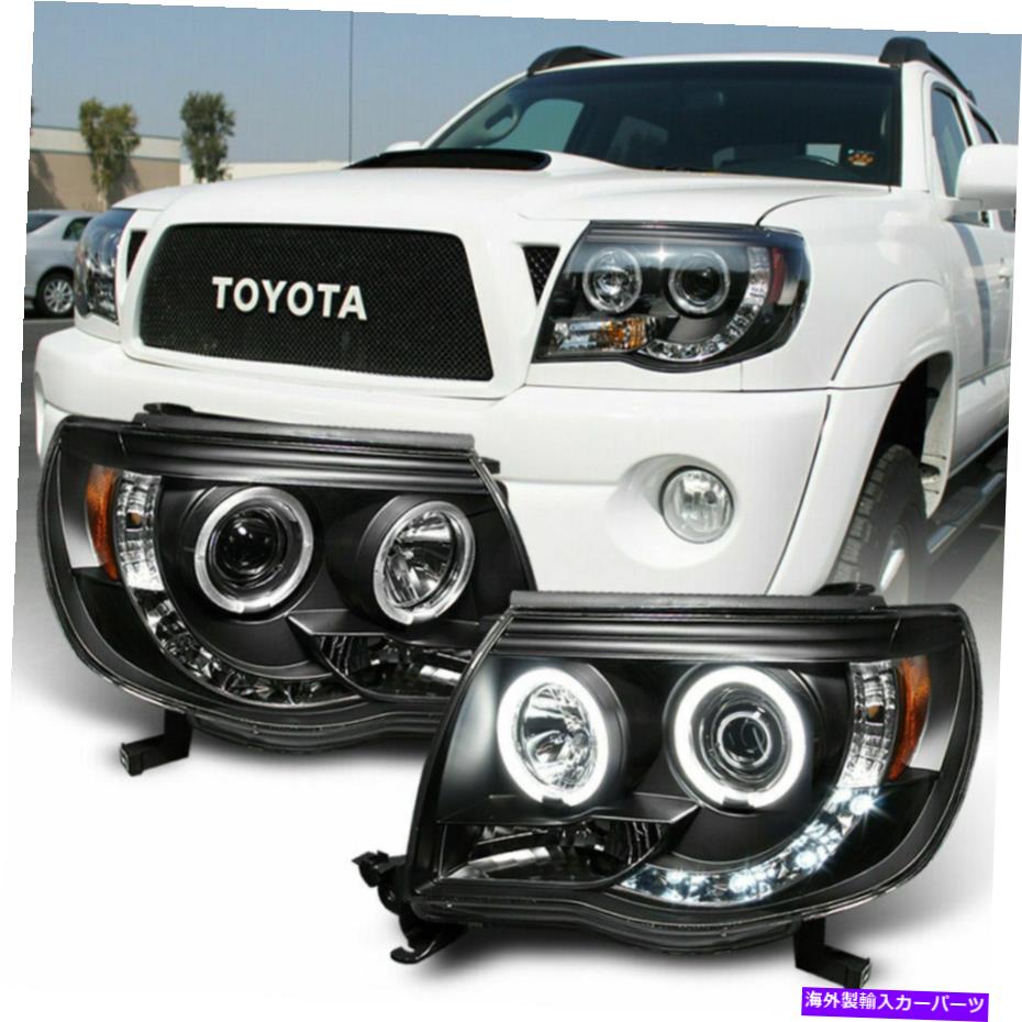 USヘッドライト 2005-2011トヨタタコマヘッドライトヘッドランプブラック/クリアセットペアLH + RH For 2005-2011 Toyota Tacoma HeadLights Head Lamps Black/Clear Set Pair LH+RH【並行輸入品】|Us Custom Parts Shop USDM
