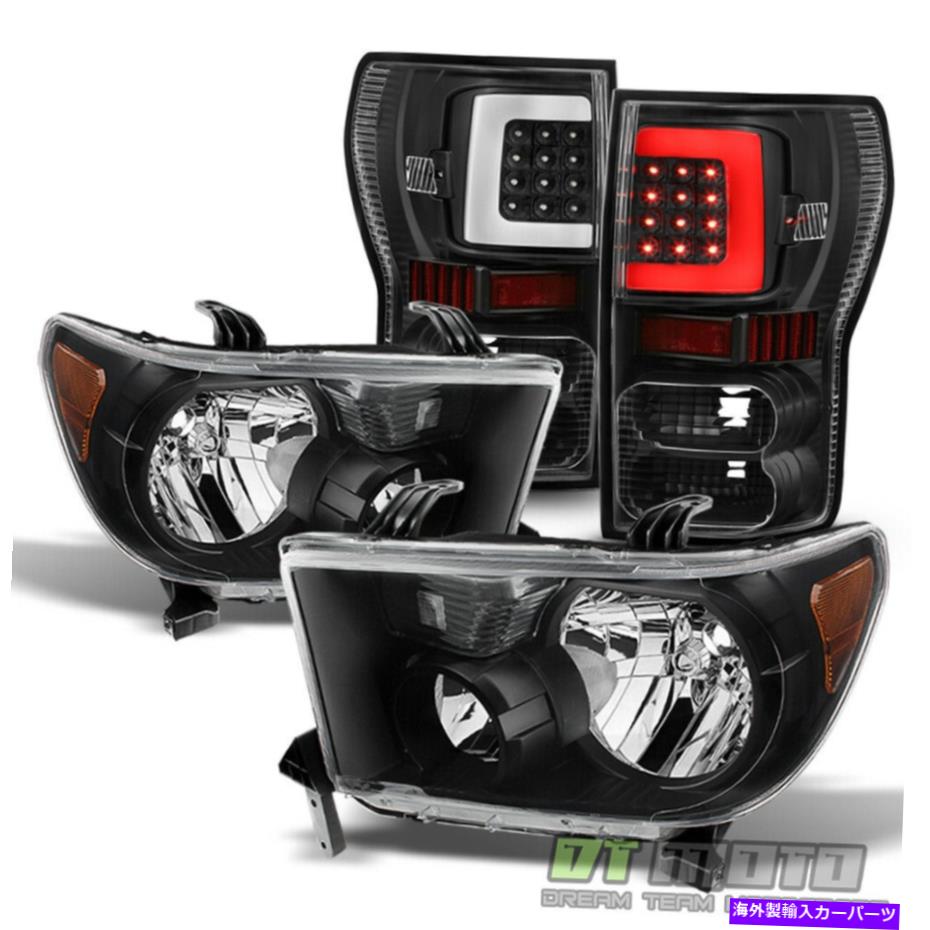 USヘッドライト Black 2007-2013トヨタツンドラヘッドライト+ LEDテールライトブレーキランプ07-13 For Black 2007-2013 Toyota Tundra Headlights+LED Tail Lights Brake Lamps 07-13【並行輸入品】|Us Custom Parts Shop USDM