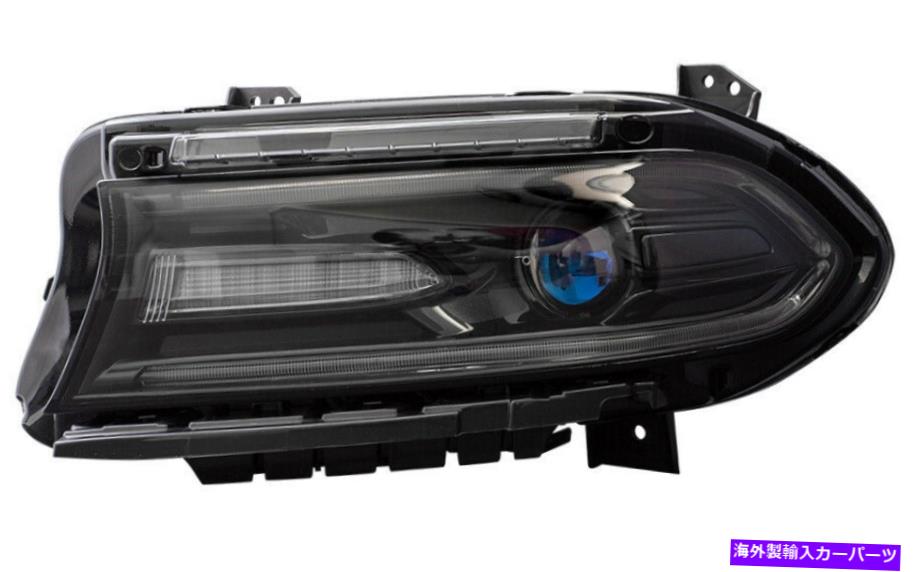USヘッドライト ヘッドライトは2015-2019 Dodge充電器の運転者側ハロゲンヘッドランプのロゴなし Headlight fits 2015-2019 Dodge Charger Driver Side Halogen Headlamp without Logo【並行輸入品】