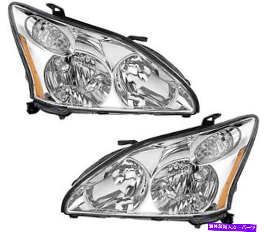 USヘッドライト 新しいハロゲンヘッドライトヘッドランプペアセットLexus RX350 RX330日本製造 New Halogen Headlights Headlamps Pair Set for Lexus RX350 RX330 Japan Built【並行輸入品】