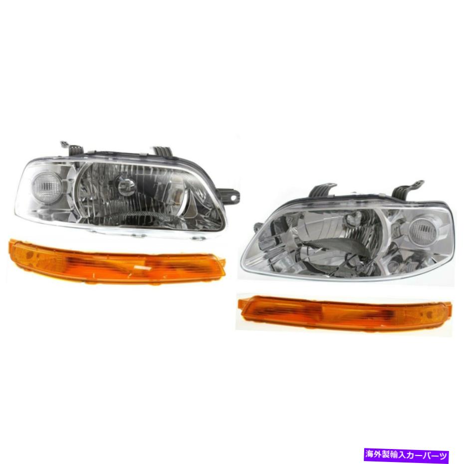 USヘッドライト Headlight Kit 2004-2007 Chevrolet Aveo 2006-2008 Aveo5 Left＆Rift4PC Headlight Kit For 2004-2007 Chevrolet Aveo 2006-2008 Aveo5 Left & Right 4pc【並行輸入品】