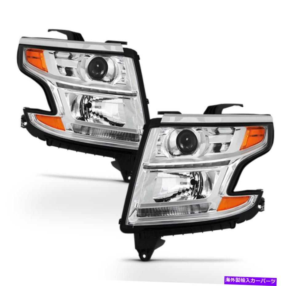 USヘッドライト Chrome 2015-2018 Chevy Suburban Tahoe [Factory Style] LEDヘッドライトヘッドランプ Chrome 2015-2018 Chevy Suburban Tahoe [Factory Style] LED Headlights Headlamps【並行輸入品】｜Us Custom Parts Shop USDM
