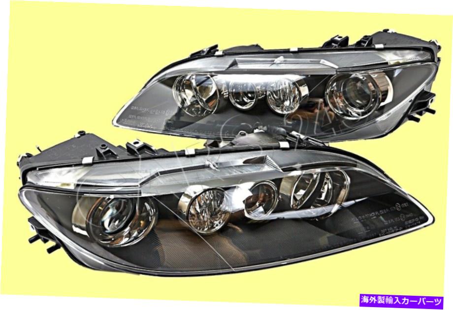 USヘッドライト マツダ6 2002-2005電気ヘッドライトフロントランプダークブラックペア2003 2004 Mazda 6 2002-2005 Electric HeadLights Front Lamps Dark Black PAIR 2003 2004【並行輸入品】｜Us Custom Parts Shop USDM 59,601円