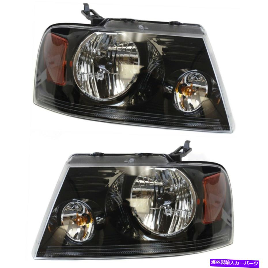 USヘッドライト Headlight 2006-2008 Ford F-150左右の黒い住宅CAPA 2PC Headlight Set For 2006-2008 Ford F-150 Left and Right Black Housing CAPA 2Pc【並行輸入品】|Us Custom Parts Shop USDM