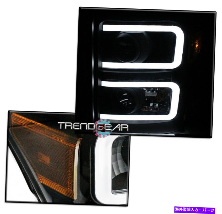 USヘッドライト 2011-2016 Ford F250 F350 Superduty LED DRLチューブブラックプロジェクターヘッドライト FOR 2011-2016 FORD F250 F350 SUPERDUTY LED DRL TUBE BLACK PROJECTOR HEADLIGHTS【並行輸入品】