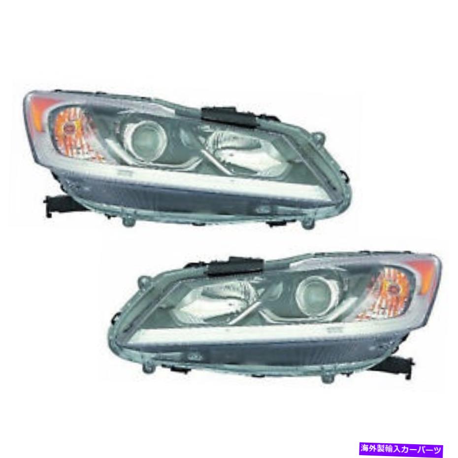 USヘッドライト ヘッドライトW / O LED DRL左右ペアカーパは16-17ホンダアコードセダンLX Headlights w/o LED DRL Left Right Pair CAPA Fits 16-17 Honda Accord Sedan LX【並行輸入品】|Us Custom Parts Shop USDM