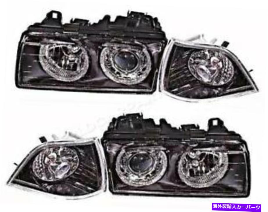 USヘッドライト ヘッドライトフロントランプ左右のフルセットブラックBMW E36 90-99 Headlights Front Lamps Left Right Full Set Black For BMW E36 90-99【並行輸入品】｜Us Custom Parts Shop USDM
