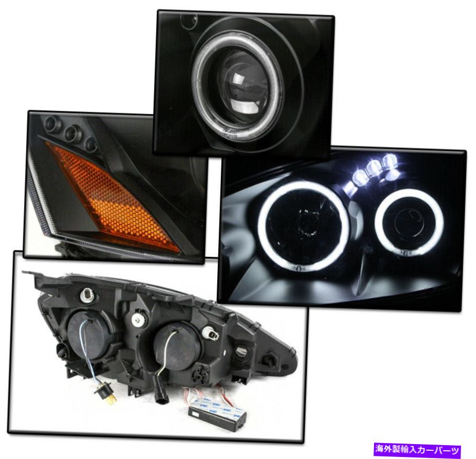 USヘッドライト 2005年2006年のAcura RSXブラックCCFL Halo LEDプロジェクターヘッドライト+ 50W 6KキセノンHID FOR 2005 2006 ACURA RSX BLACK CCFL HALO LED PROJECTOR HEADLIGHT+50W 6K XENON HID【並行輸入品】|Us Custom Parts Shop USDM