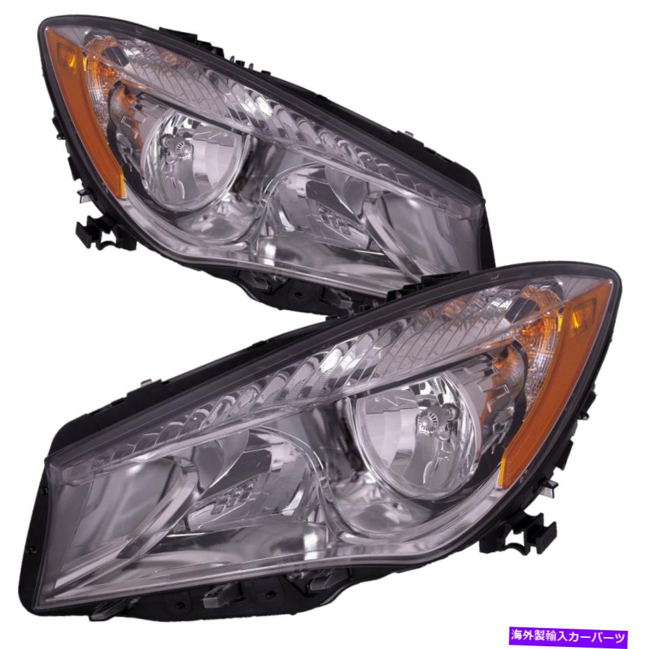 USヘッドライト ヘッドライトハロゲンセットクロムパフォーマンスレンズがフィット14~19メルセデスBENS CLA Headlight Halogen Set Chrome With Performance Lens Fits 14-19 Mercedes Bens CLA【並行輸入品】
