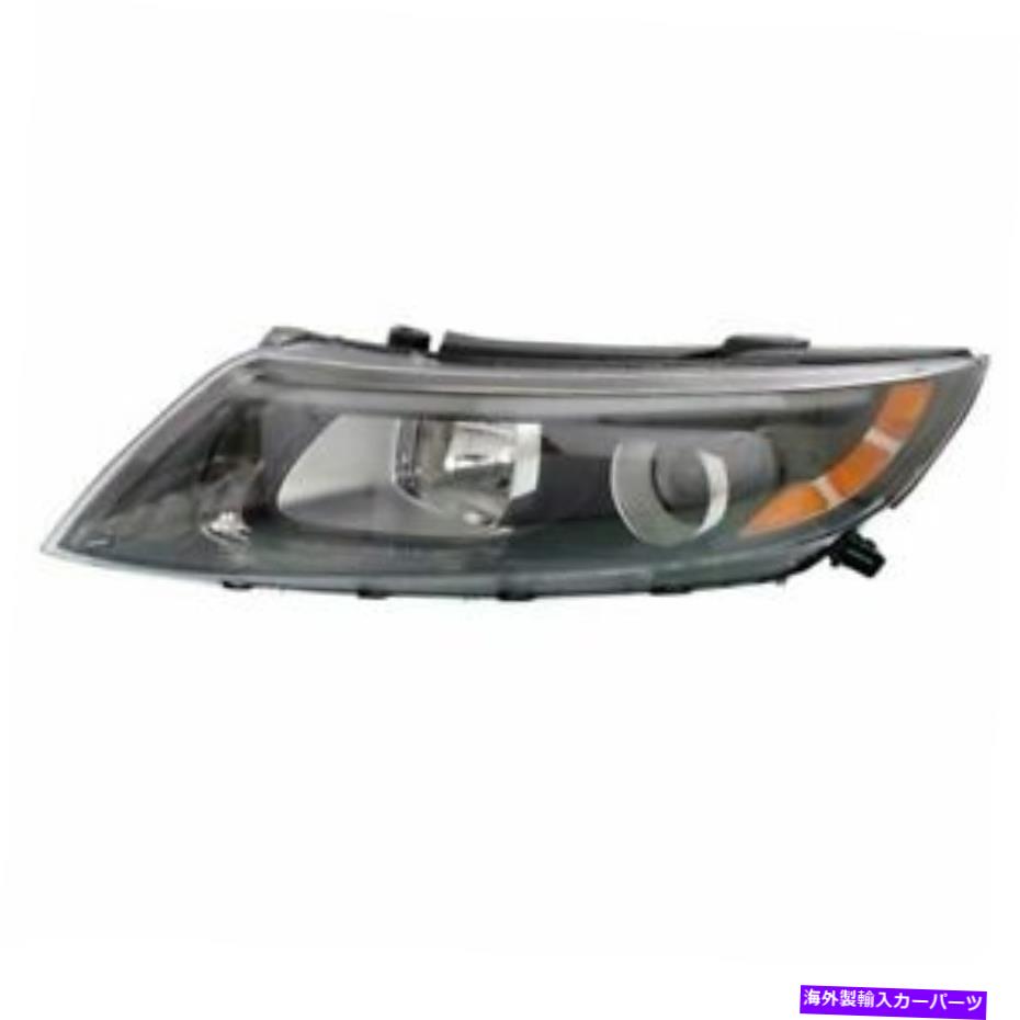 USヘッドライト 14-15 Optima Frontヘッドライトヘッドランプヘッド電球ブラックベゼルの左側 CAPA For 14-15 Optima Front Headlight Headlamp Head Bulb Black Bezel Left Side【並行輸入品】