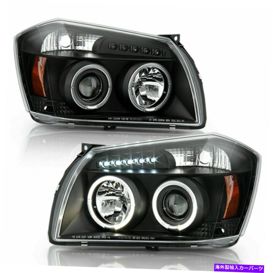 USヘッドライト 2005-2007のDodge Magnum Black LED Haloヘッドライトヘッドランプ右+左セット For 2005-2007 Dodge Magnum Black LED HALO HeadLights HeadLamps Right+Left set【並行輸入品】｜Us Custom Parts Shop USDM