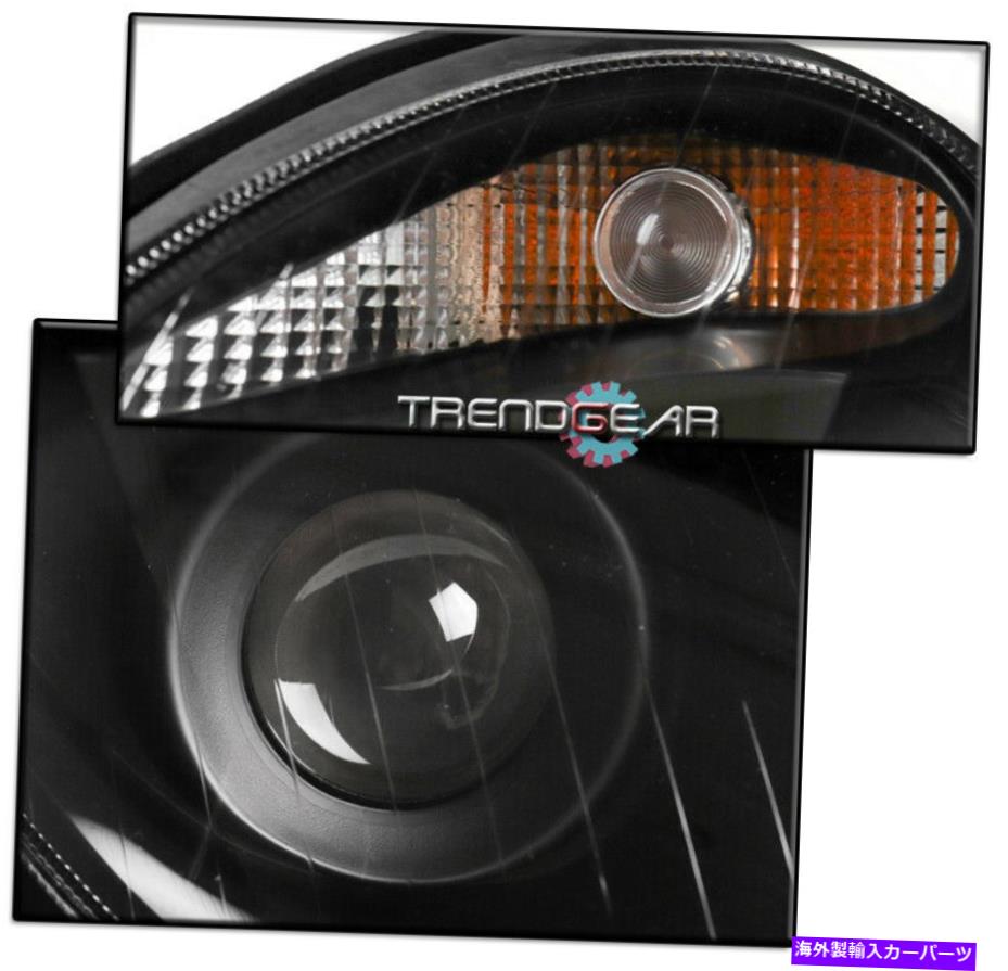 USヘッドライト 2003-2006メルセデスW211 EクラスブラックプロジェクターヘッドライトW / Blue DRL信号 FOR 2003-2006 MERCEDES W211 E-CLASS BLACK PROJECTOR HEADLIGHTS W/BLUE DRL SIGNAL【並行輸入品】