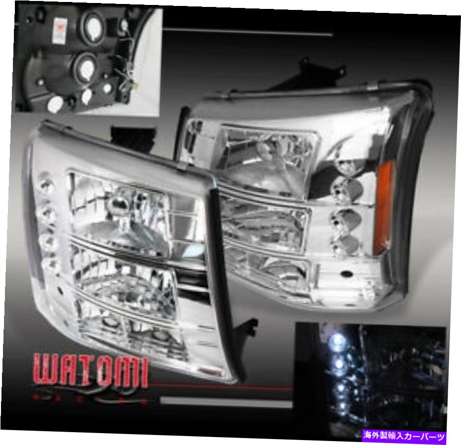 USヘッドライト 03-06 Silverado 2500 HD LEDヘッドライト+バンパーレンズ04 05 03-06 SILVERADO 2500 HD LED HEADLIGHT+BUMPER LENS 04 05【並行輸入品】 59,601円