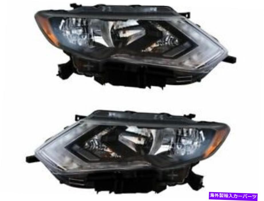 USヘッドライト Nissan Rogue 2017 2019 2019用ヘッドライトアセンブリセットB128CP Headlight Assembly Set B128CP for Nissan Rogue 2017 2018 2019【並行輸入品】