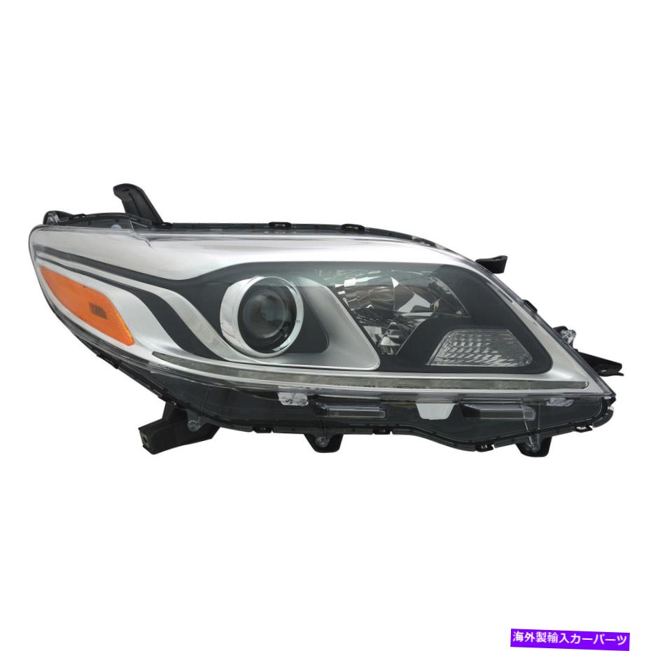 USヘッドライト 15-18トヨタシエナXLE / LIMITED用右側ハロゲンヘッドライトW / LED DRL Right Side Halogen Headlight W/ LED DRL For 15-18 Toyota Sienna XLE / LIMITED【並行輸入品】|Us Custom Parts Shop USDM