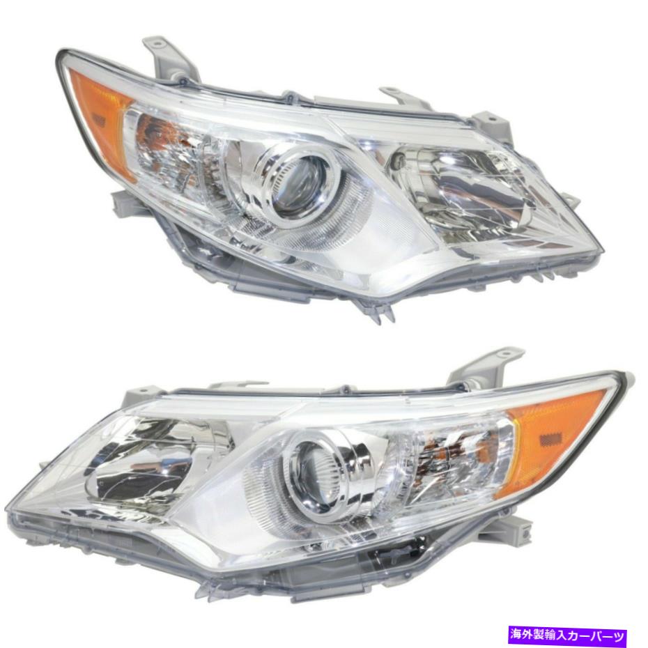 USヘッドライト 2012 - 2014年のハロゲンヘッドライトセットTOYOTA CAMRY L / LE / XLE /ハイブリッドW /電球CAPA Halogen Headlight Set For 2012-2014 Toyota Camry L/LE/XLE/Hybrid w/ Bulbs CAPA【並行輸入品】