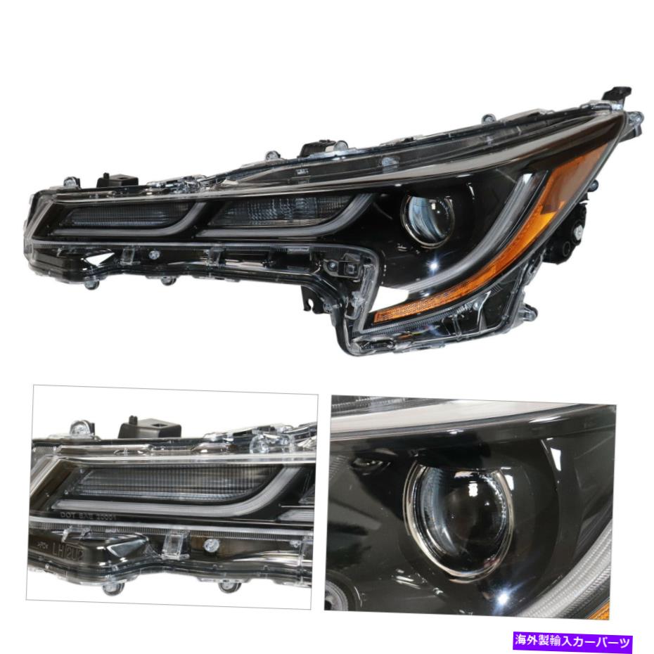【楽天市場】USヘッドライト 20202021トヨタカローラのためのドライバーサイドヘッドライトブラックハウジングヘッドランプ Driver