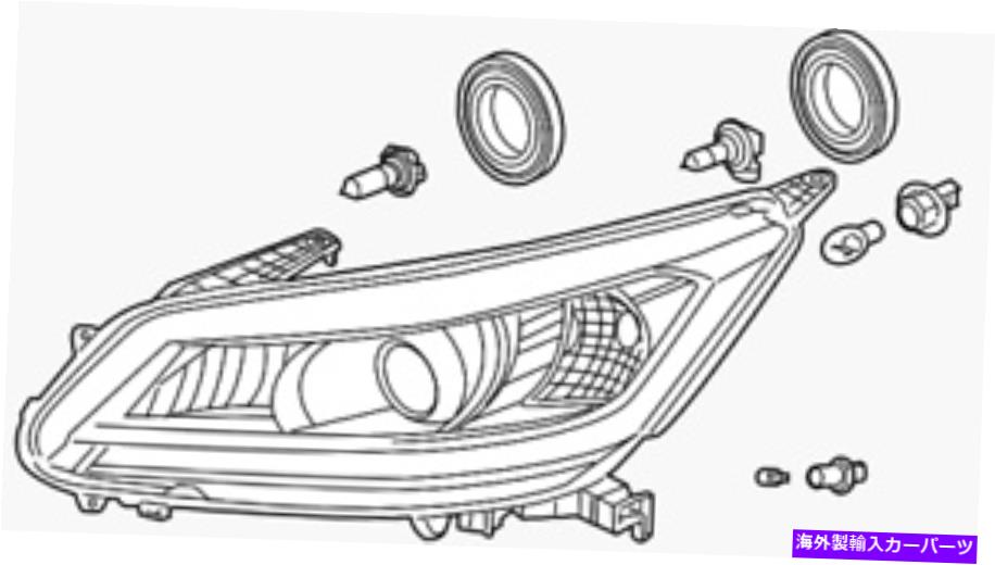 USヘッドライト ホンダアコードセダン2016-2017ヘッドランプアセンブリハロゲンLX RH、33100-T2A-A61 HONDA ACCORD SEDAN 2016-2017 HEAD LAMP ASSEMBLY HALOGEN LX RH, 33100-T2A-A61【並行輸入品】