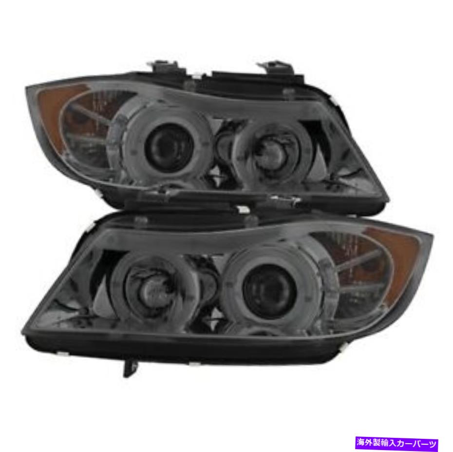 USヘッドライト Spyder 5009029 Halo琥珀色のプロジェクターのヘッドライト。 07-08 BMW 335XIのための煙 Spyder 5009029 Halo Amber Projector Headlights; Smoke For 07-08 BMW 335xi【並行輸入品】|Us Custom Parts Shop USDM