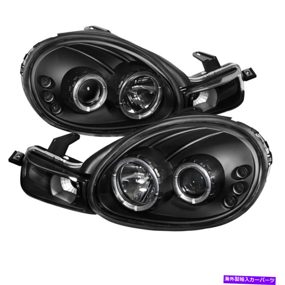 USヘッドライト Spyder Auto 5009906 Halo LEDプロジェクターヘッドライト00-02ネオンフィット Spyder Auto 5009906 Halo LED Projector Headlights Fits 00-02 Neon【並行輸入品】