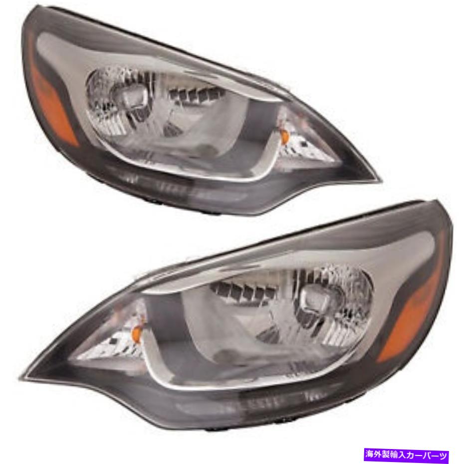 USヘッドライト ヘッドライト高品質のCapa左右ペアフィット2012-2017 Kia Rio Sedan Headlights High Quality CAPA Left And Right Pair Fits 2012-2017 KIA Rio Sedan【並行輸入品】