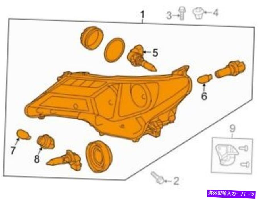 USヘッドライト トヨタ純正ヘッドライトアセンブリの正面811100R042 For Toyota Genuine Headlight Assembly Front Right 811100R042【並行輸入品】|Us Custom Parts Shop USDM