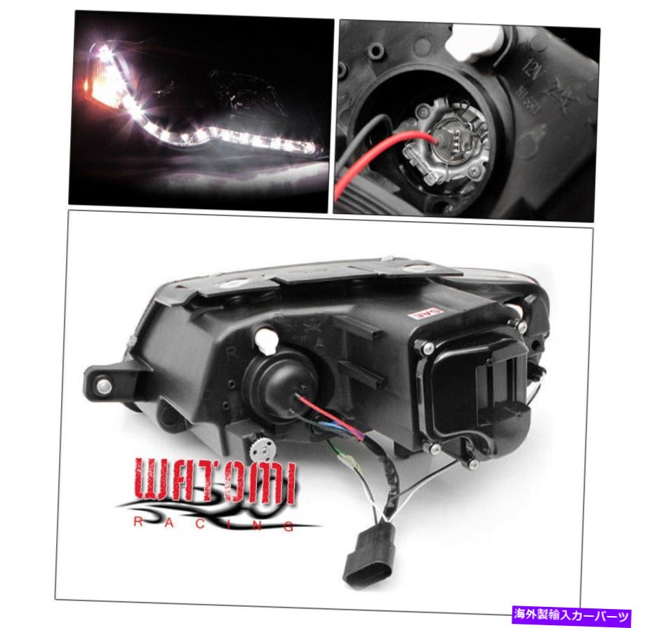 USヘッドライト 06 07 08 08 VW Passat B6 DRL LEDプロジェクターヘッドライトランプブラックデイタイムランニング新品 06 07 08 VW PASSAT B6 DRL LED PROJECTOR HEADLIGHT LAMP BLACK DAYTIME RUNNING NEW【並行輸入品】