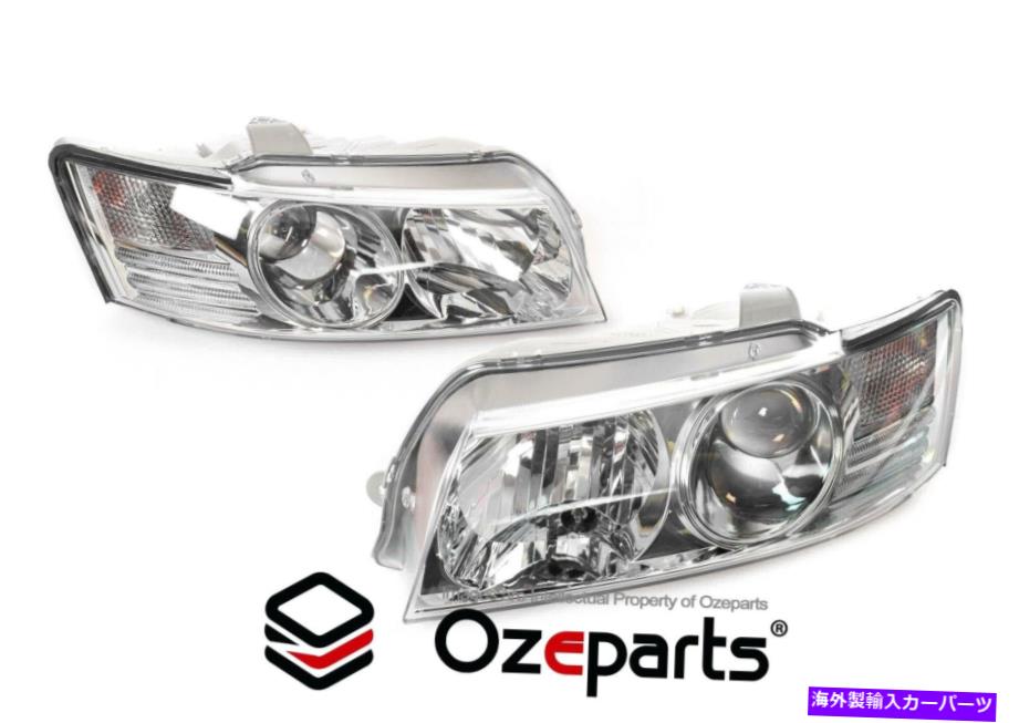 USヘッドライト セットペアLH + RHヘッドライトランププロジェクター用ホールデンコモドレVZベルリン04~07 Set Pair LH+RH Head Light Lamp Projector For Holden Commodore VZ Berlina 04~07【並行輸入品】