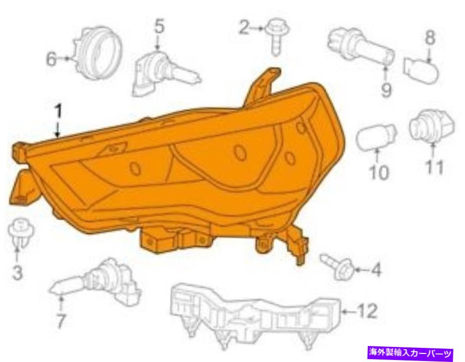 USヘッドライト トヨタ純正ヘッドライトフロント8117035571 For Toyota Genuine Headlight Front Left 8117035571【並行輸入品】
