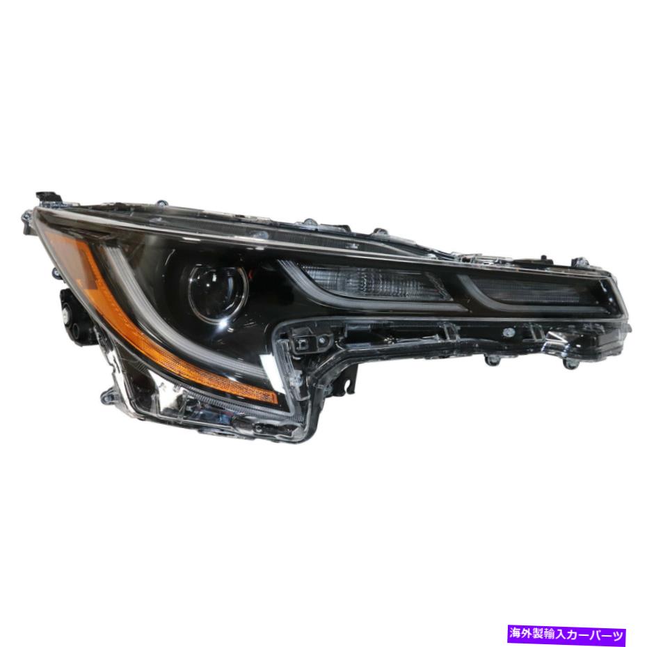 USヘッドライト 20-21トヨタカローラSE / XLE / XSE 8111002S50アメリカのための黒いヘッドライト旅客側 Black Headlight Passenger Side For 20-21 Toyota Corolla SE/XLE/XSE 8111002S50 US【並行輸入品】