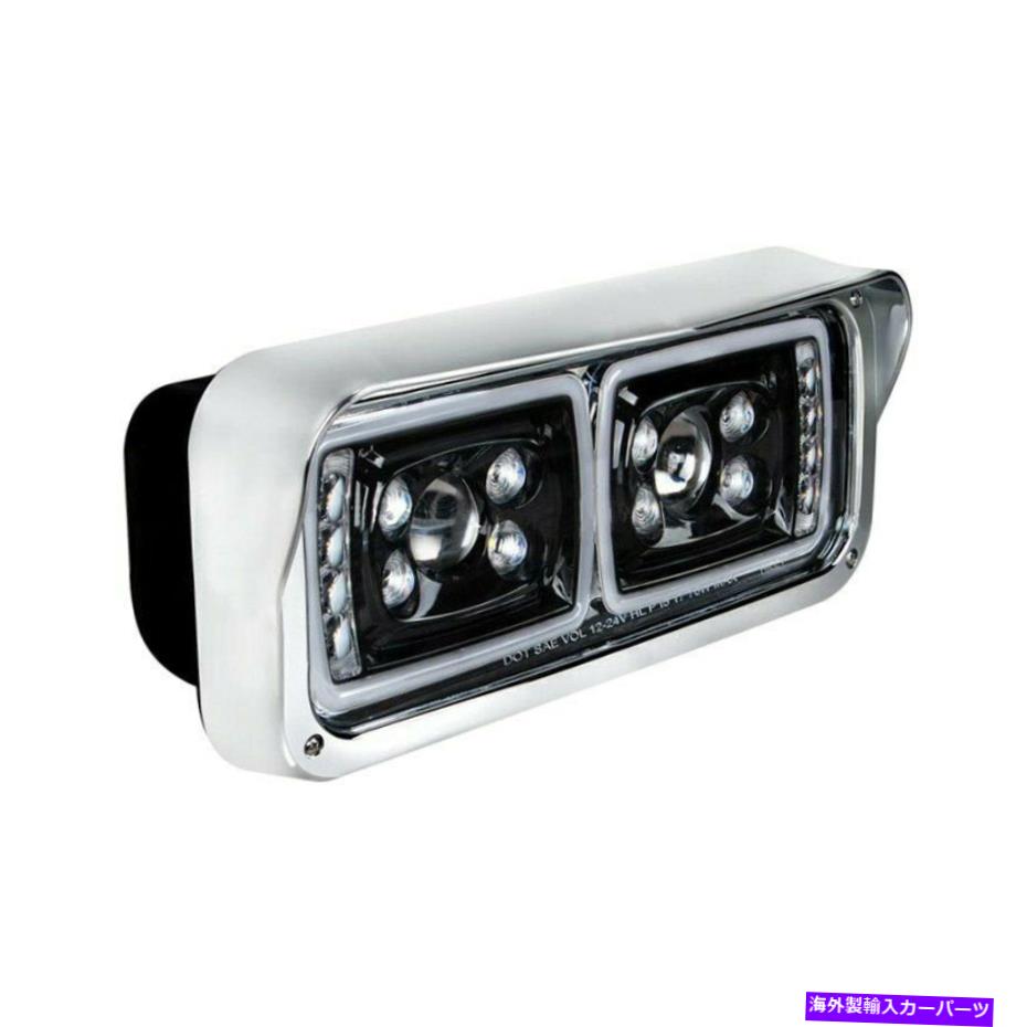 USヘッドライト Western Star 4900 81-01 Passenger Side Black HaloプロジェクターLEDヘッドライト For Western Star 4900 81-01 Passenger Side Black Halo Projector LED Headlight【並行輸入品】