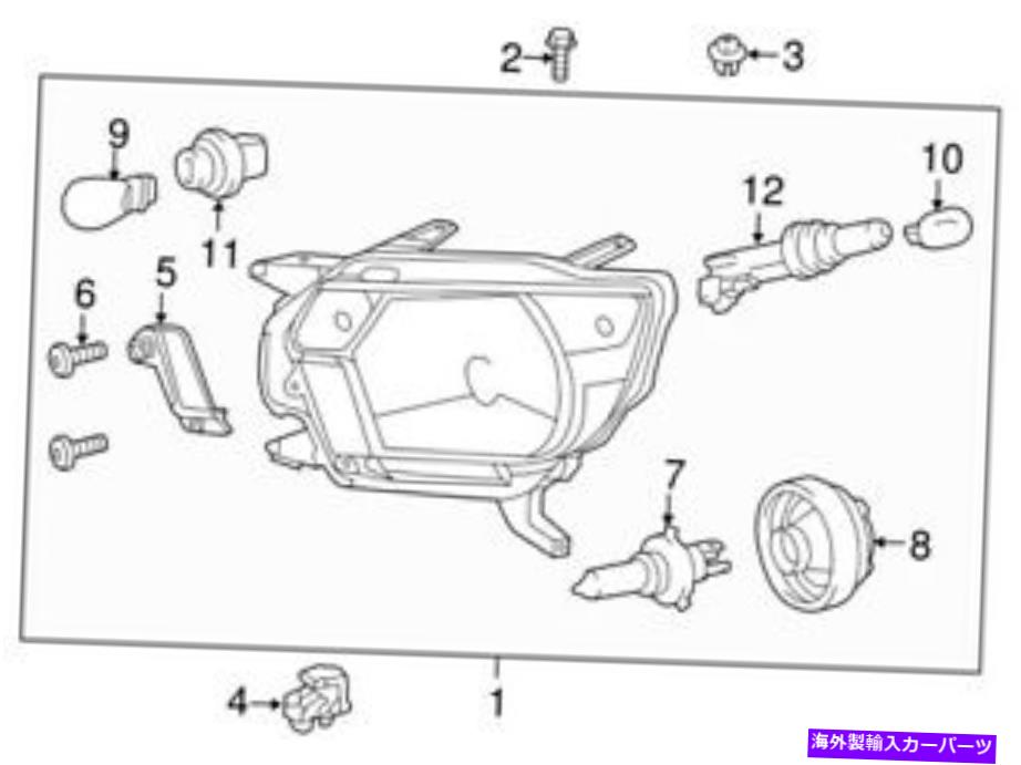 USヘッドライト TOYOTA 8115004181の本物のOEMフロント左ヘッドライトアセンブリ Genuine OEM Front Left Headlight Assembly for Toyota 8115004181【並行輸入品】