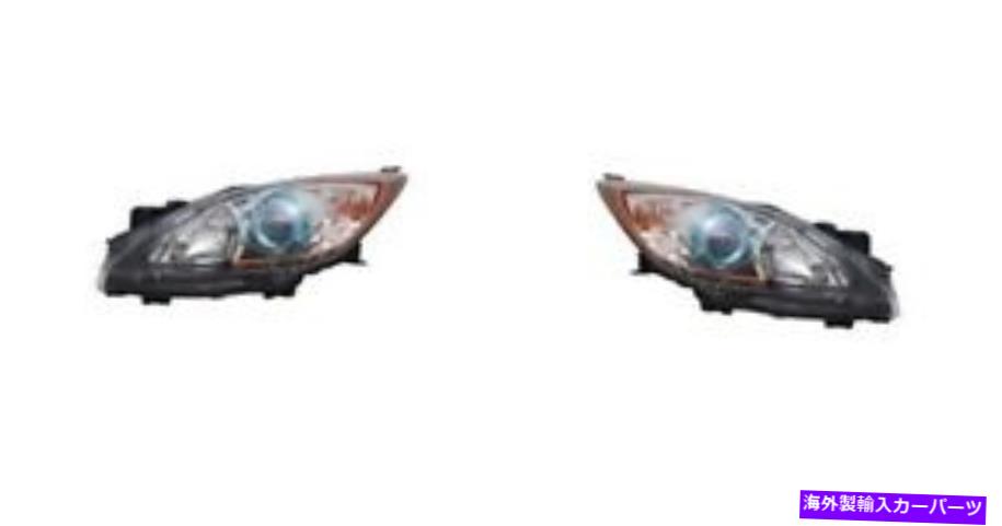USヘッドライト 2012-2013 Mazda 3（6速）の左右の交換ヘッドライトペア Right and Left Side Replacement Headlight PAIR For 2012-2013 Mazda 3 (6 Speed)【並行輸入品】