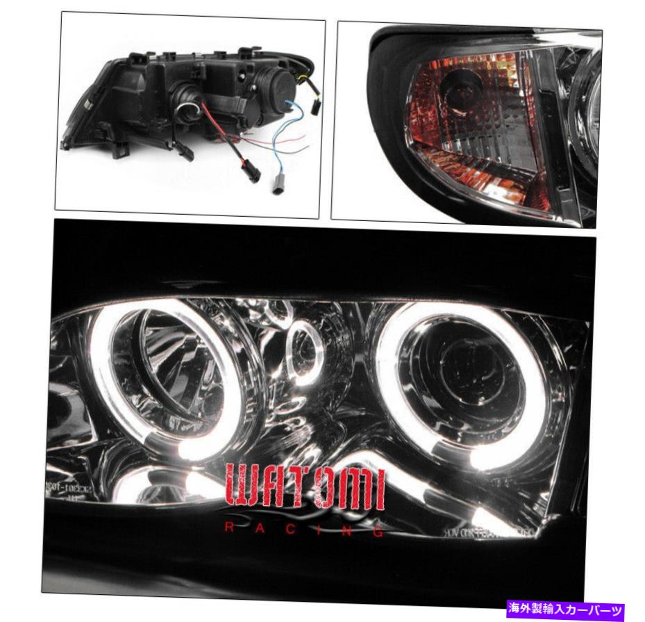 USヘッドライト 02-05 BMW E46 3シリーズ4DR Haloプロジェクターヘッドライトランプ煙信号左+右 02-05 BMW E46 3 SERIES 4DR HALO PROJECTOR HEADLIGHT LAMP SMOKE SIGNAL LEFT+RIGHT【並行輸入品】|Us Custom Parts Shop USDM