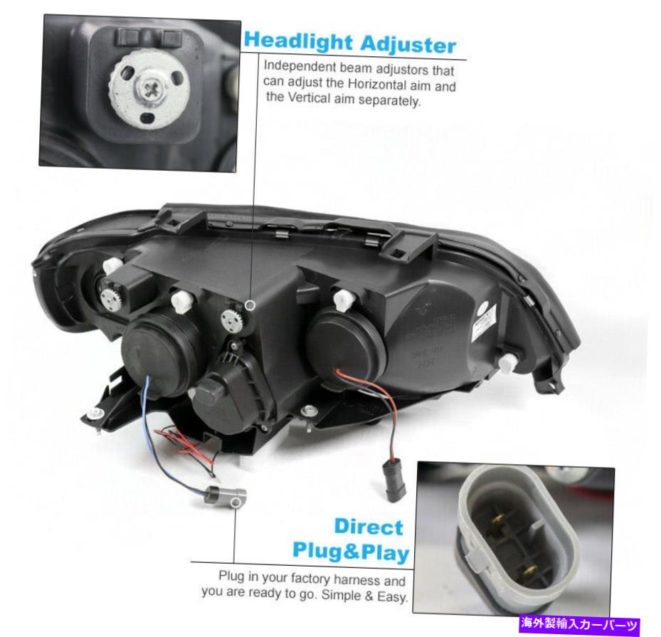 USヘッドライト 00 01 02 03 BMW E53 X5 LED Halo Ring Projectorヘッドライトヘッドランプランプブラック For 00 01 02 03 BMW E53 X5 LED Halo Ring Projector Headlight Headlamp Lamp Black【並行輸入品】｜Us Custom Parts Shop USDM