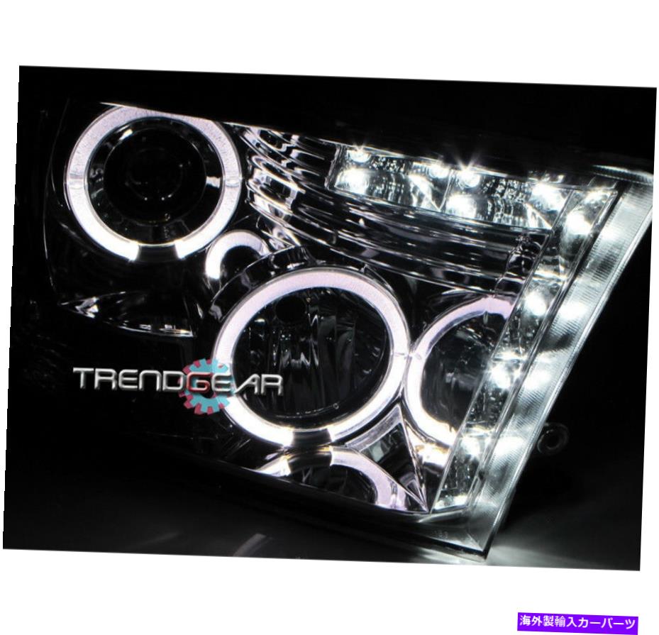 USヘッドライト 2009-2017 RAMトラックLED Halo Chrome Projectorヘッドライト+ HID 8000Kキットランプ FOR 2009-2017 RAM TRUCK LED HALO CHROME PROJECTOR HEADLIGHT+HID 8000K KIT LAMP【並行輸入品】