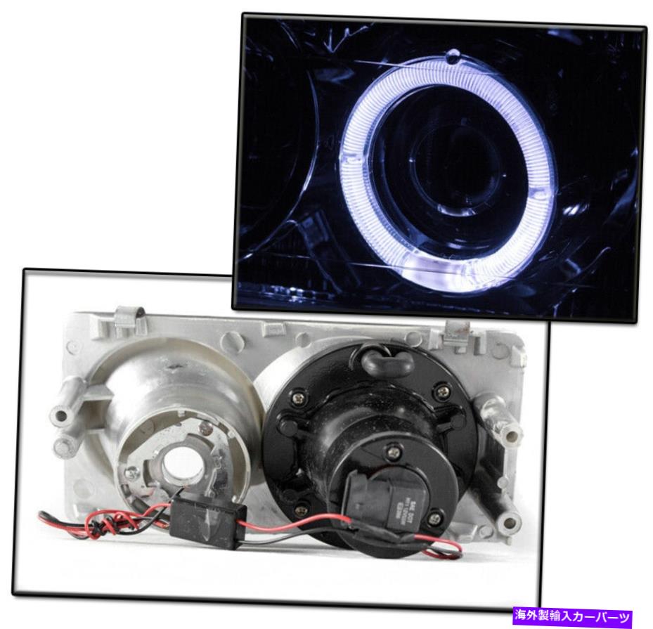 USヘッドライト Chevy 1997-2004 Corvette C5 Chal Haloプロジェクターヘッドライト+ LED DRL + HIDセット FOR CHEVY 1997-2004 CORVETTE C5 CHROME HALO PROJECTOR HEADLIGHTS+LED DRL+HID SET【並行輸入品】