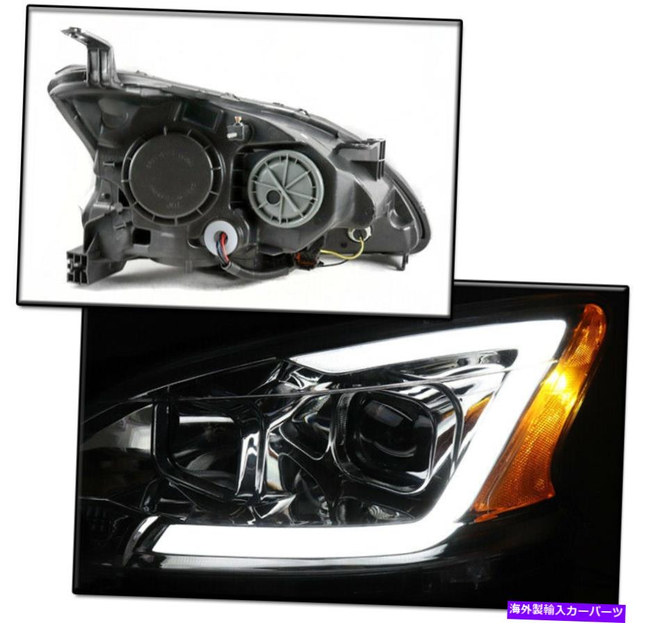 USヘッドライト 13 14 15 SENTRA LEDチューブプロジェクターヘッドライトヘッドランプランプクロームLH + RHペア FOR 13 14 15 SENTRA LED TUBE PROJECTOR HEADLIGHT HEADLAMP LAMP CHROME LH+RH PAIR【並行輸入品】 59,601円