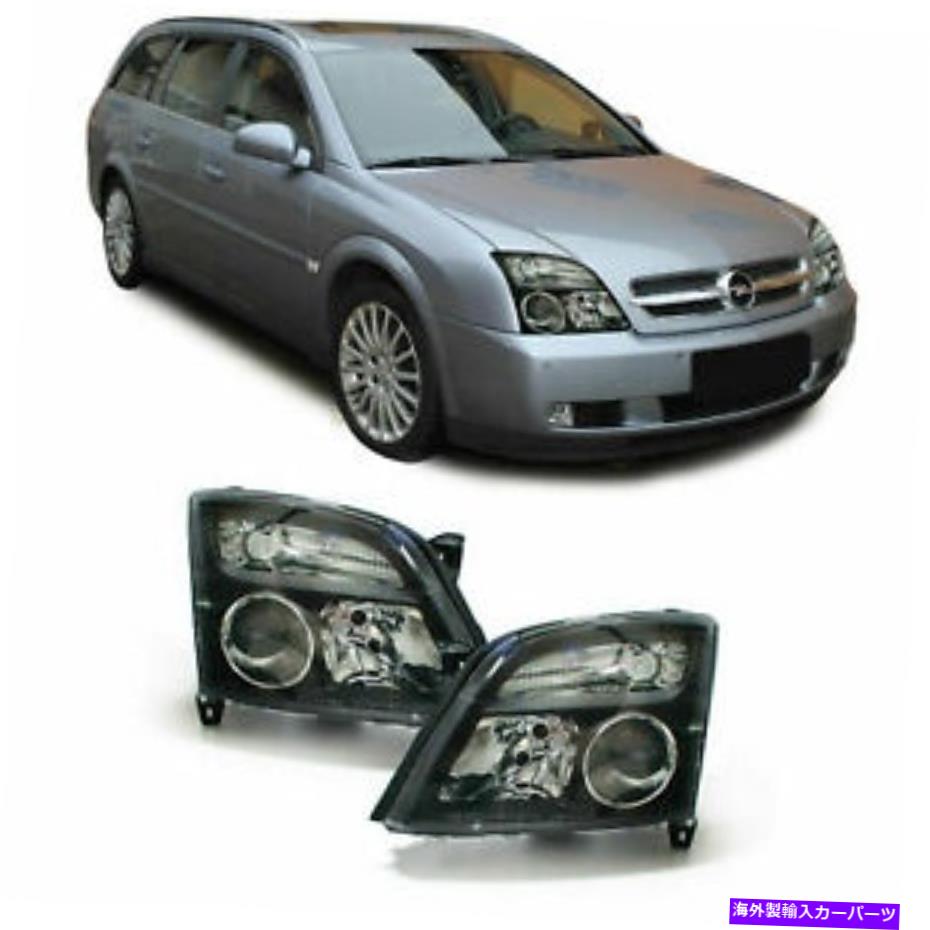 USヘッドライト Opel Vectra C&Signumブラックプロジェクターヘッドライトヘッドランプ OPEL VECTRA C & SIGNUM BLACK PROJECTOR HEADLIGHTS HEADLAMPS【並行輸入品】