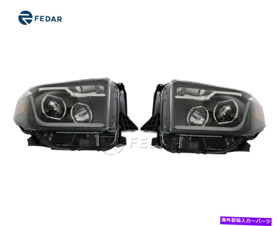USヘッドライト 2014-2015トヨタツンドラのためのWinjet DRLプロジェクターヘッドライトヘッドランプ WINJET DRL Projector Headlight HeadLamp For 2014-2015 Toyota Tundra【並行輸入品】