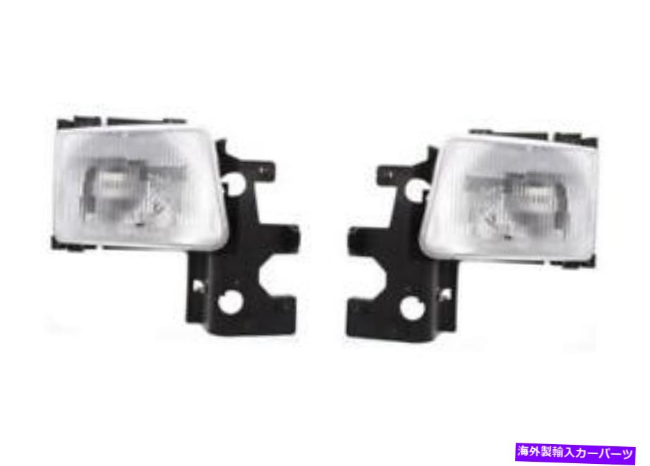 USヘッドライト 94-97のDodge Ram Vansのための新しいデポドライバ＆旅客サイドハロゲンヘッドライトセット New Depo Driver & Passenger Side Halogen Headlight Set For 94-97 Dodge Ram Vans【並行輸入品】