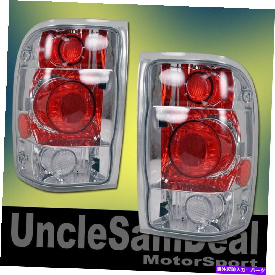 【楽天市場】USテールライト フォードレンジャーアルテッツァクリアレンズクロームテールライトダイレクトフィットペア FORD RANGER ALTEZZA CLEAR LENS CHROME