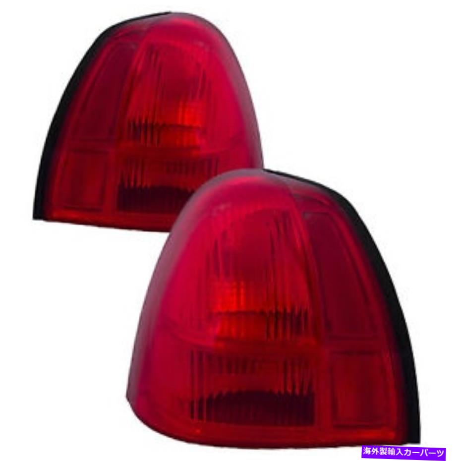 USテールライト テールライトセット右乗客左ドライバーペアは2003-2005リンカーンタウンカーフィット Tail Lights Set Right Passenger Left Driver Pair Fits 2003-2005 Lincoln Town Car【並行輸入品】