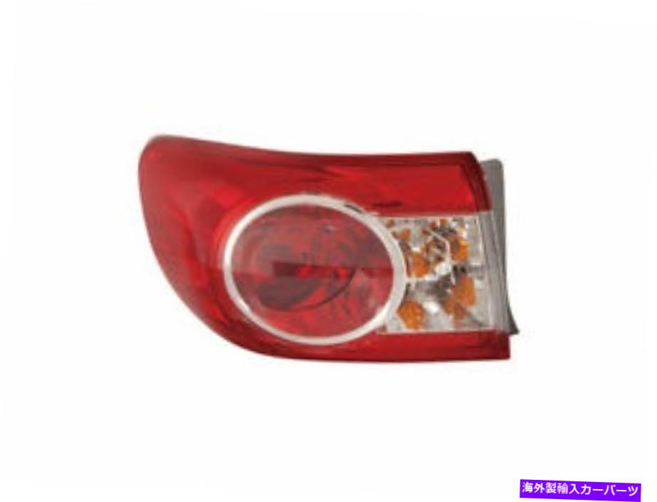 USテールライト LEFT - TOYOTA COROLLA 2013 2011のためのドライバーサイドテールライトアセンブリ3FMX87 Left - Driver Side Tail Light Assembly 3FMX87 for Toyota Corolla 2013 2012 2011【並行輸入品】