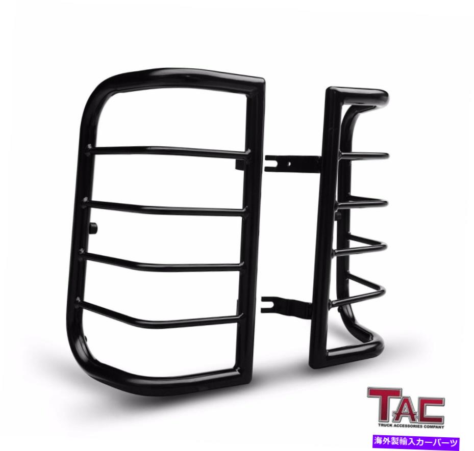 USテールライト 2000-2004日産Xterra TLGブラックのためのTACテールリアライトガードカバープロテクター TAC Tail Rear Light Guards Cover Protector for 2000-2004 Nissan Xterra TLG Black【並行輸入品】