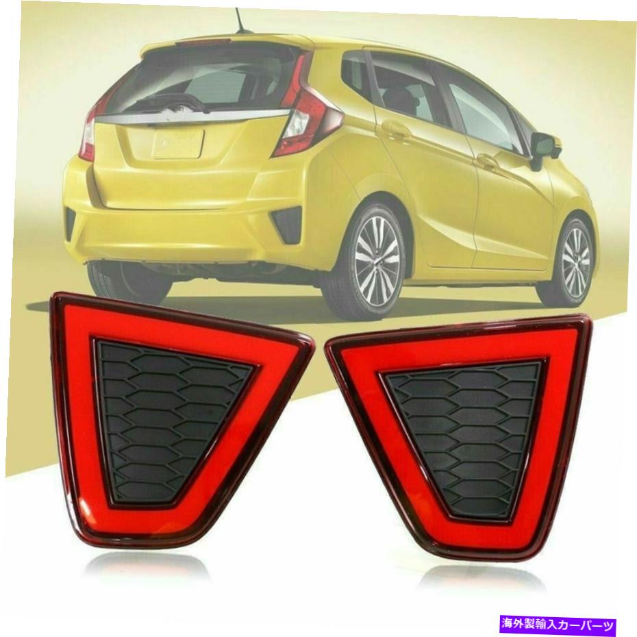 USテールライト Honda Fit Jazz 2014 2015 2017 2017 W /ブレーキランプのためのLEDリアバンパーテールライト LED Rear Bumper Tail Light for Honda Fit Jazz 2014 2015 2016 2017 w/ Brake Lamp【並行輸入品】 32,871円
