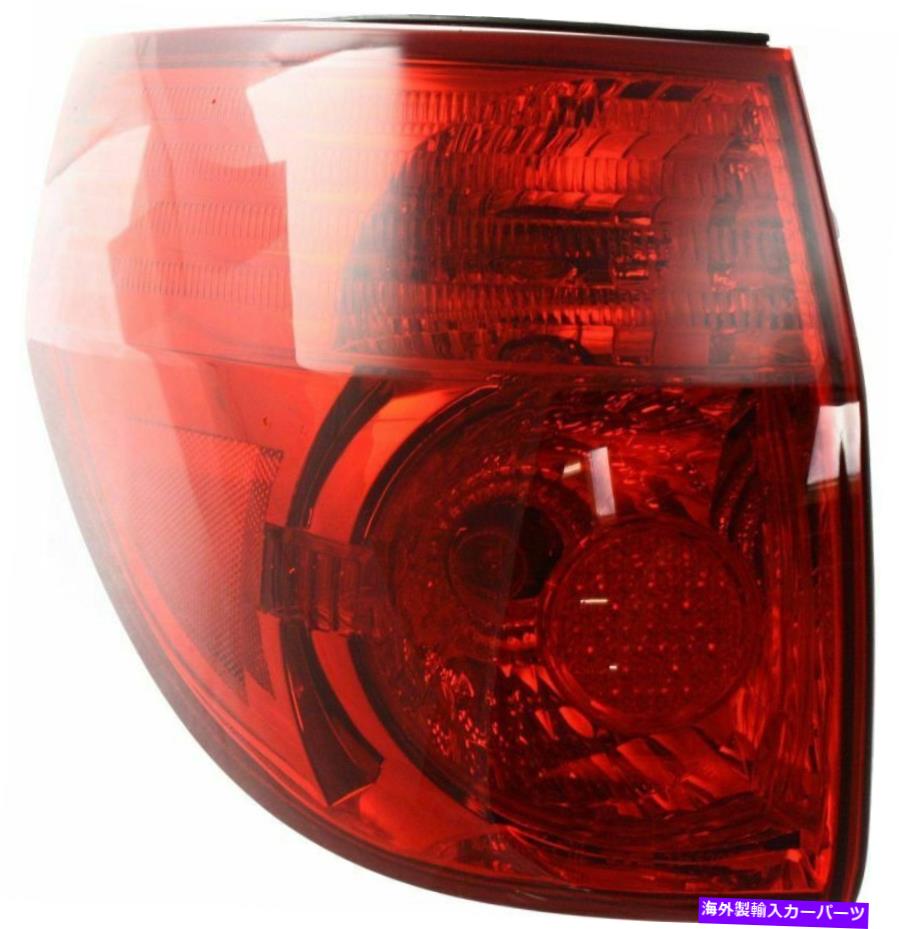 USテールライト 2006-2010トヨタシエナLHのテールライト Tail Light for 2006-2010 Toyota Sienna LH Outer【並行輸入品】